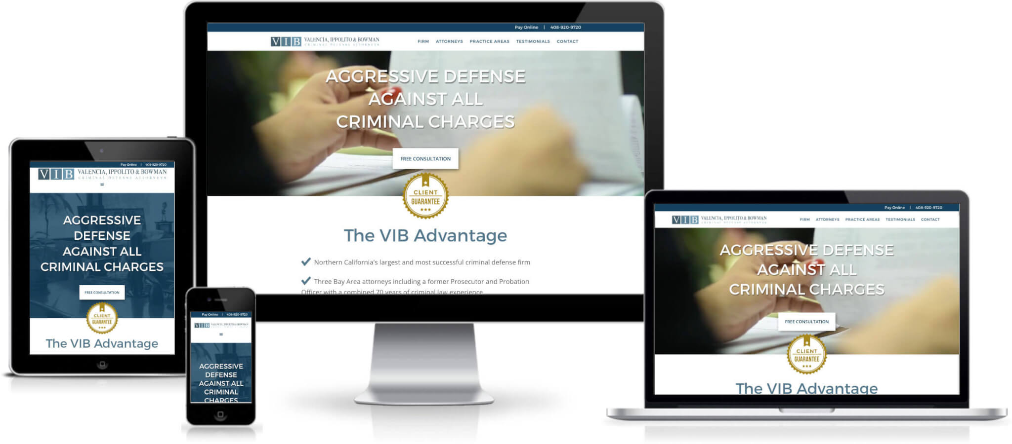 mobile responsive web design for bay area law firm by san jose's leading wordpress developers
